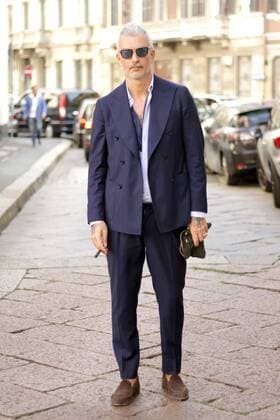 Domenico Gianfrate posing outside the Salvatore Ferragamo Runway Show During The Milan Fashion Week Spring Summer 2017  Copyright: xPaoloxDilettox