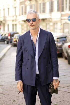 Domenico Gianfrate posing outside the Salvatore Ferragamo Runway Show During The Milan Fashion Week Spring Summer 2017  Copyright: xPaoloxDilettox