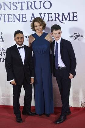 September 26, 2016 - Madrid, Madrid, Spain - Juan Antonio Bayona, Sigourney Weaver, Lewis MacDougall attended A Monster Calls premiere at Royal Theater on September 26, 2016 in Madrid Madrid Spain  - ZUMAg15_