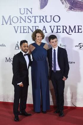 September 26, 2016 - Madrid, Madrid, Spain - Juan Antonio Bayona, Sigourney Weaver, Lewis MacDougall attended A Monster Calls premiere at Royal Theater on September 26, 2016 in Madrid Madrid Spain  - ZUMAg15_