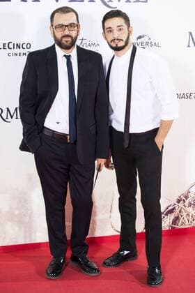 Felix Sabroso and Jau Fornes during the premiere of the spanish film Un Monstruo Viene a Verme of J.A. Bayona at Teatro Real in Madrid. September 26, 2016.  (20160926013)