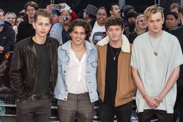 London, UK. 26 September 2016. Members of the pop rock band The Vamps. Red carpet arrivals for the European Premiere of the Hollywood movie Deepwater Horizon in Leicester Square. The movie is based on the 2010 Deepwater Horizon explosion and oil spill in the Gulf of Mexico. Deepwater Horizon Premiere, London, UK 