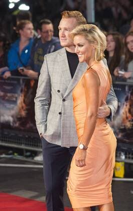 London, UK. 26 September 2016. Greg Rutherford and Natalie Lowe who are currently appearing as dance partners in the BBC show Strictly Come Dancing. Red carpet arrivals for the European Premiere of the Hollywood movie Deepwater Horizon in Leicester Square. The movie is based on the 2010 Deepwater Horizon explosion and oil spill in the Gulf of Mexico. Deepwater Horizon Premiere, London, UK 