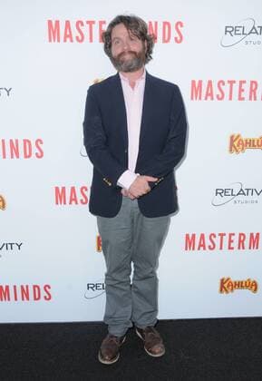 September 26, 2016 - Hollywood, CA, United States - 26 September 2016 - Hollywood, California. Zach Galifianakis. Premiere of Relativity Media s Masterminds held at The TCL Chinese Theatre. Photo Credit: AdMedia Hollywood United States - ZUMAa123