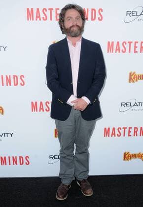 September 26, 2016 - Hollywood, CA, United States - 26 September 2016 - Hollywood, California. Zach Galifianakis. Premiere of Relativity Media s Masterminds held at The TCL Chinese Theatre. Photo Credit: AdMedia Hollywood United States - ZUMAa123