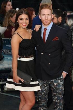 Deepwater Horizon European Premiere London.UK. Katya Jones and Neil Jones at the Deepwater Horizon European Premiere at Cineworld Leicester Square. 26th September 2016. LMK73-61491-270916. 