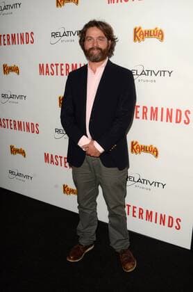 LOS ANGELES - SEP 26: Zach Galifianakis at the Masterminds Premiere at the TCL Chinese Theater on September 26, 2016 in Los Angeles, CA  Copyright: xHPAx