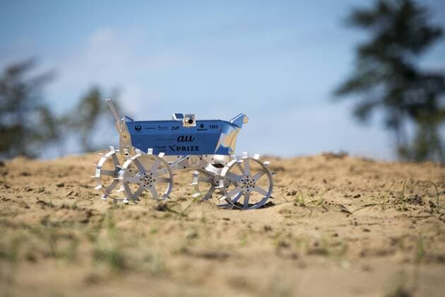 September 27, 2016 - Tottori, Tottori Prefecture, Japan - Hakuto s rover PFM3 pre-flight model is seen being tested by team ispace, Tohoku University researchers and students in Tottori Sand Dunes, Tottori Prefecture, Japan on September 27, 2016. Mounted on AstroboticÃ¢â‚¬â„¢s Ã¢â‚¬Å PeregrineÃ¢â‚¬Â lander, HAKUTOÃ¢â‚¬â„¢s rover will be launched from the Earth by SpaceXÃ¢â‚¬â„¢s Falcon 9 rocket, and sent to lunar orbit. The Peregrine lander will achieve soft landing on the moon. The rover is then deployed onto the MoonÃ¢â‚¬â„¢s surface..(Photo by Richard Atrero de Guzman NURPhoto) Tottori Japan  - ZUMAn230