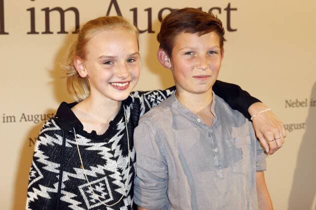 Jule Hermann und Ivo Pietzcker bei der Premiere des Kinofilms Nebel im August in der Lichtburg. Essen, 26.09.2016 Foto:xgbrcix xFuturexImage