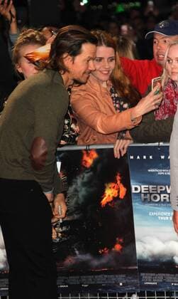 American actor Mark Wahlberg attending the Deepwater Horizon film premiere, at Cineworld Empire Leicester Square in London. SEPTEMBER 26th 2016  MESx163123