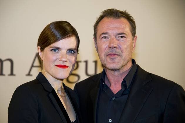Sebastian KOCH, Schauspieler, Fritzi HABERLANDT, Schauspielerin, Filmpremiere Nebel im August , in der Lichtburg in Essen, 26.09.2016.