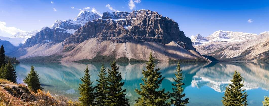 Canada, Alberta, Rocky Mountains, Banff National Park, Bow Lake  SMAF000536