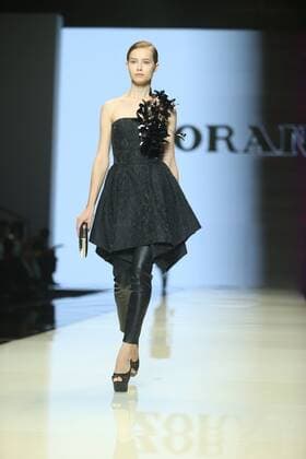 September 26, 2016 - Beijing, Beijing, China - Beijing, CHINA-September 25 2016:?(EDITORIAL?USE?ONLY.?CHINA?OUT) ..Chinese brand Zoranzi releases its spring summer creations at Beijing Fashion Week in Beijing,September 25, 2016. Beijing China  - ZUMAs145
