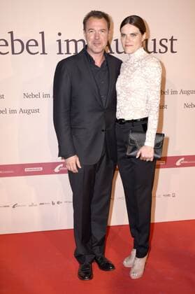 Sebastian Koch und Fritzi Haberland bei der Premiere des Kinoifilms Nebel im August im City Kino. München, 27.09.2016 Foto:xP.xSchönbergerx xFuturexImage