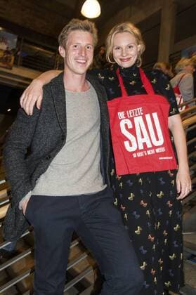 Golo Euler und Rosalie Thomass bei der Premiere des Kinofilms Die Letzte Sau im Kino in der Kulturbrauerei. Berlin, 27.09.2016 Foto:xK.xWernerx xFuturexImage