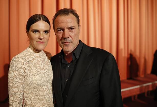 Filmpremiere Nebel im August, im Foto : Sebastian Koch (als Klinikdirektor Dr. Werner Veithausen) , Fritzi Haberlandt ( als Schwester Sophia) Buchautor: Robert Domes, Regie: Kai Wessel Produzent: Ulrich Limmer, mit Ivo Pietzcker ( als Ernst Lossa) , Jule Hermann ( als Nandl) Drama ueber den Euthanasie Mord am 13- jährigen Ernst Lossa im deutschen Nationalsozialismus in Muenchen, Deutschland am 27.09.2016
