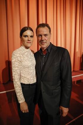 Filmpremiere Nebel im August, im Foto : Sebastian Koch (als Klinikdirektor Dr. Werner Veithausen) , Fritzi Haberlandt ( als Schwester Sophia) Buchautor: Robert Domes, Regie: Kai Wessel Produzent: Ulrich Limmer, mit Ivo Pietzcker ( als Ernst Lossa) , Jule Hermann ( als Nandl) Drama ueber den Euthanasie Mord am 13- jährigen Ernst Lossa im deutschen Nationalsozialismus in Muenchen, Deutschland am 27.09.2016