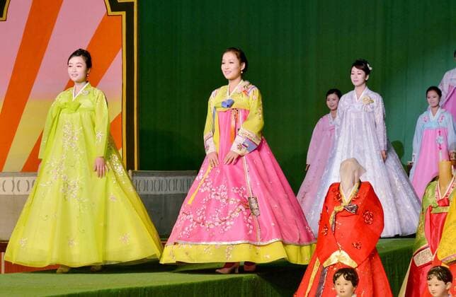 Fashion show in Pyongyang Photo taken Sept. 28, 2016, shows a fashion show in Pyongyang, which was held during an annual clothes trade fair. Apparel manufacturers gathered for the three-day exhibition from all over the country. 