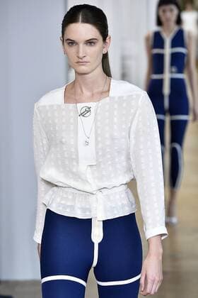 211887 Marineau Starface 2016-09-28 Paris France Paris Fashion week. Defile Courreges Pret-a-porter printemps-ete 2017. CourrÃ¨ges, spring-summer 2017 Paris, France Paris Fashion week. Defile Courreges Ready to wear spring-summer 2017 Editorial Use Only _sans_perso  Copyright: xMarineaux STAR_211887_015