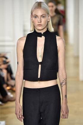 211887 Marineau Starface 2016-09-28 Paris France Paris Fashion week. Defile Courreges Pret-a-porter printemps-ete 2017. CourrÃ¨ges, spring-summer 2017 Paris, France Paris Fashion week. Defile Courreges Ready to wear spring-summer 2017 Editorial Use Only _sans_perso  Copyright: xMarineaux STAR_211887_027