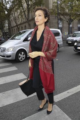 Audrey Azoulay ( Ministre de la Culture ) CELEBRITES : Defile pret a porter Lanvin - Paris - 28 09 2016 GwendolineLeGoff Panoramic 