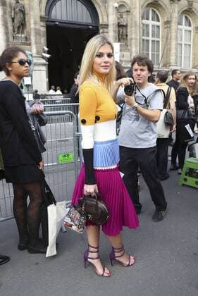 Lala Rudge CELEBRITES : Defile pret a porter Lanvin - Paris - 28 09 2016 GwendolineLeGoff Panoramic 