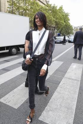 Liya Kebede CELEBRITES : Defile pret a porter Lanvin - Paris - 28 09 2016 GwendolineLeGoff Panoramic 