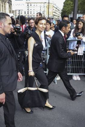 Audrey Azoulay ( Ministre de la Culture ) CELEBRITES : Defile pret a porter Lanvin - Paris - 28 09 2016 GwendolineLeGoff Panoramic 