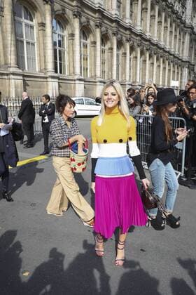 Lala Rudge CELEBRITES : Defile pret a porter Lanvin - Paris - 28 09 2016 GwendolineLeGoff Panoramic 