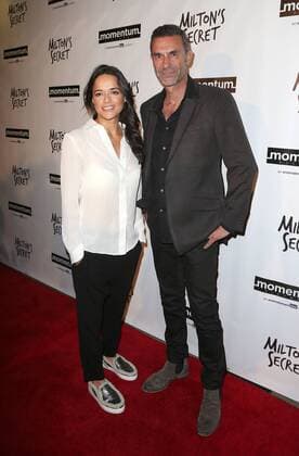 September 27, 2016 - Hollywood, CA, United States - 27 September 2016 - Hollywood, California - Michelle Rodriguez, Barnet Bain. Milton s Secret Los Angeles Premiere held at TCL Chinese 6 Theatres. Photo Credit: F. Sadou AdMedia Hollywood United States - ZUMAa123