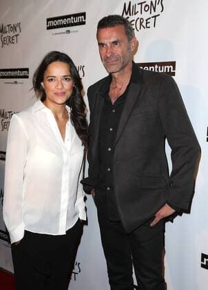 September 27, 2016 - Hollywood, CA, United States - 27 September 2016 - Hollywood, California - Michelle Rodriguez, Barnet Bain. Milton s Secret Los Angeles Premiere held at TCL Chinese 6 Theatres. Photo Credit: F. Sadou AdMedia Hollywood United States - ZUMAa123