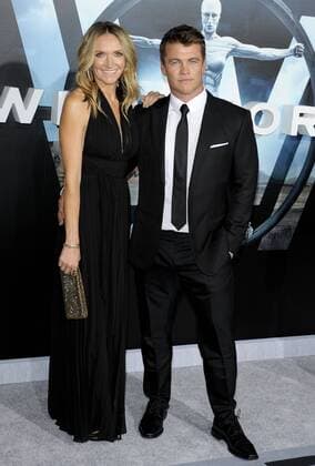Luke Hemsworth & wife Samantha WESTWORLD SERIES PREMIERE Hollywood Patrick Rideaux PicturePerfect