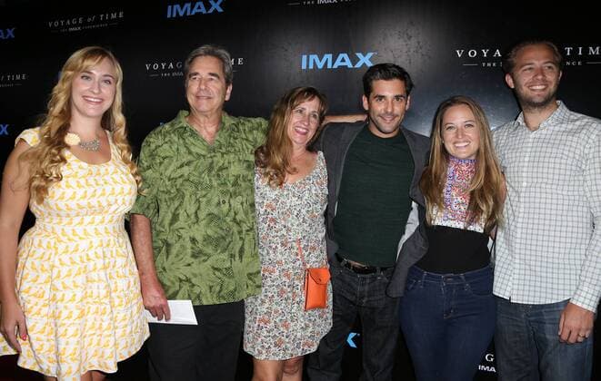 September 28, 2016 - Los Angeles, CA, United States - 28 September 2016 - Los Angeles, California - Beau Bridges, Jordan Bridges, Emily Bridges, Dylan Bridges, Wendy Treece. Premiere Of IMAX s Voyage Of Time: The IMAX Experience held at the California Science Center. Photo Credit: Faye Sadou AdMedia Los Angeles United States - ZUMAa123