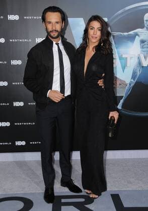September 28, 2016 - Hollywood, CA, United States - 28 September 2016 - Hollywood, California. Rodrigo Santoro, Mel Fronckowiak. Los Angeles premiere of HBO s new drama series Westworld held at The TCL Chinese Theater. Photo Credit: AdMedia Hollywood United States - ZUMAa123