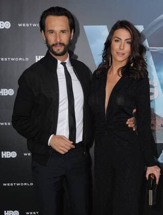 September 28, 2016 - Hollywood, CA, United States - 28 September 2016 - Hollywood, California. Rodrigo Santoro, Mel Fronckowiak. Los Angeles premiere of HBO s new drama series Westworld held at The TCL Chinese Theater. Photo Credit: AdMedia Hollywood United States - ZUMAa123