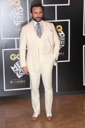 MUMBAI, INDIA SEPTEMBER 27: Bollywood actor Saif Ali Khan during the GQ India Men of the year Award 2016 ceremony, at Grand Hyatt, Santacruz, on September 27, 2016 in Mumbai, India. (Photo by Pramod Thakur Hindustan Times ) GQ India Men Of The Year Award 2016