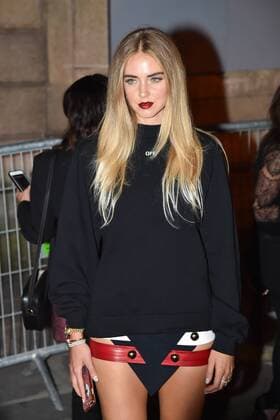 Chiara Ferragni CELEBRITES : Collection PUMA by Rihanna - PUMA x Fenty - Fashion Week de paris - Pret a porter Printemps Ete 2017 - 28 09 2016 LionelUrman Panoramic 