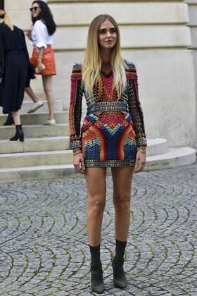 Chiara Ferragni CELEBRITES : Modenschau Balmain - Paris - 29 09 2016 JBAutissier Panoramic 