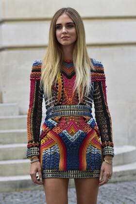 Chiara Ferragni CELEBRITES : Modenschau Balmain - Paris - 29 09 2016 JBAutissier Panoramic 