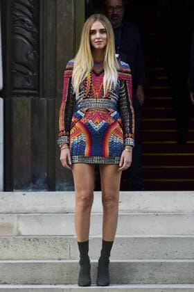 Chiara Ferragni CELEBRITES : Modenschau Balmain - Paris - 29 09 2016 JBAutissier Panoramic 