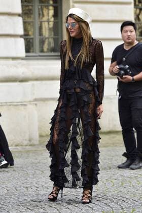 Anna Dello Russo CELEBRITES : Modenschau Balmain - Paris - 29 09 2016 JBAutissier Panoramic 