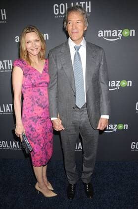 September 29, 2016 - Los Angeles, California, United States - September 29th 2016 - Los Angeles California USA - Actress MICHELLE PFEIFFER, Writer Executive Producer DAVID E. KELLEY at the Goliath Premiere held at the London West Hollywood Hotel, Los Angeles Los Angeles United States - ZUMAf05_