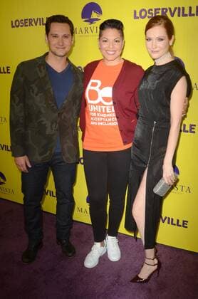 LOS ANGELES - SEP 29: Matt McGorry, Darby Stanchfield, Sara Ramirez at the Loserville Premiere at the ArcLight Hollywood Theaters on September 29, 2016 in Los Angeles, CA  Copyright: xHPAx