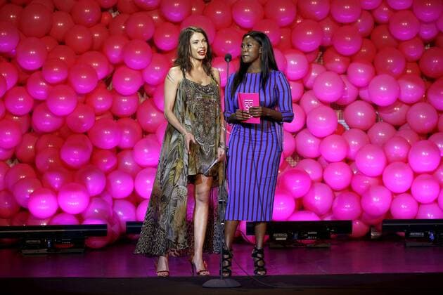 Jana Pallaske und Motsi Mabuse bei der Verleihung des InTouch Award 2016 in der Nachtresidenz. Düsseldorf, 29.09.2016 Foto:xC.xHardtx xFuturexImage