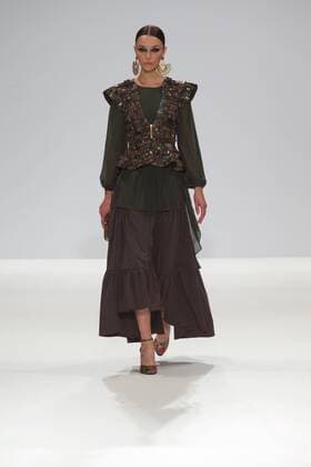 September 30, 2016 - London, United Kingdom - A model walks the runway at the Rocky Star show during London Fashion Week Spring Summer collections 2017 on September 16, 2016 in London, United Kingdom. London United Kingdom  - ZUMAn230