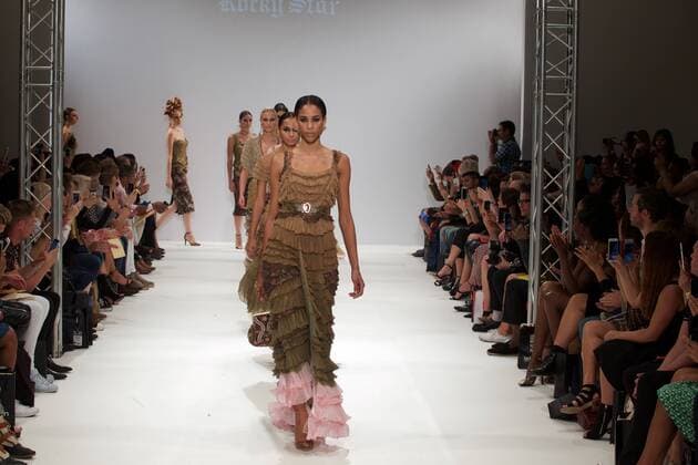 September 30, 2016 - London, United Kingdom - A model walks the runway at the Rocky Star show during London Fashion Week Spring Summer collections 2017 on September 16, 2016 in London, United Kingdom. London United Kingdom  - ZUMAn230