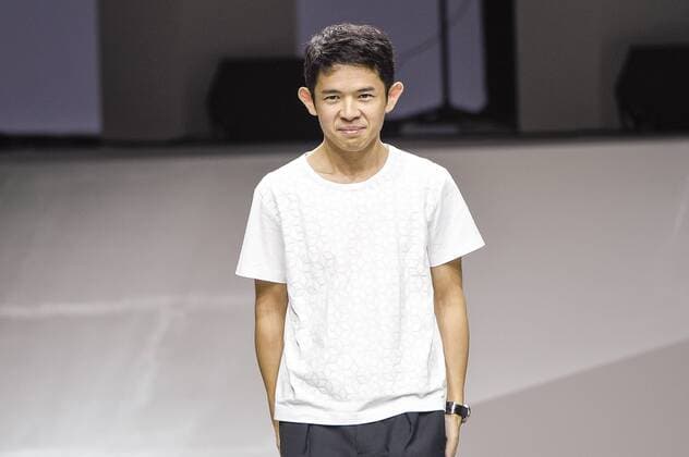 Paris Fashion Week - Issey Miyake Modenschau 212025 Marineau Starface 2016-09-30 Paris France Paris Fashion Week. Défilé PAP Printemps-Eté 2017. Issey Miyake. Editorial use only  Copyright: xMarineaux STAR_212025_047