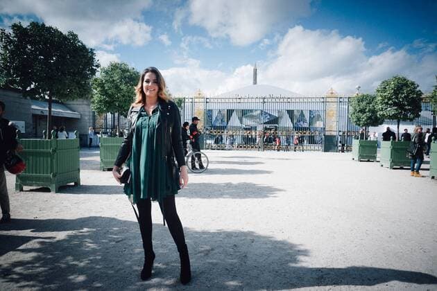 212045 B. Neyman Starface 2016-10-01 Etats-Unis Paris Fashion Week. Défilé Elie Saab. People Delon, Anouchka  Copyright: xB.xNeymanx xStarfacex STAR_212045_005
