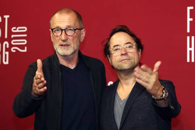 Peter Lohmeyer und Jan Josef Liefers bei der Premiere von Mörderische Stille auf dem 24. Filmfest Hamburg 2016 im Cinemaxx am Dammtor. Hamburg, 02.10.2016 Foto:xgbrcix xFuturexImage