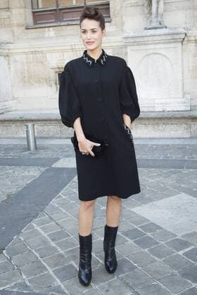 Paris Fashion Week - Prominente vor der Sonia Rykiel Modenschau Alice David CELEBRITES : arrival show Sonia Rykiel - Paris - 03 10 2016 JBAutissier Panoramic 